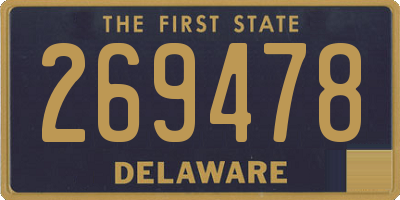 DE license plate 269478