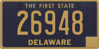 DE license plate 26948