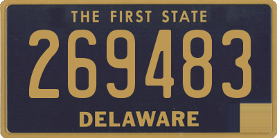 DE license plate 269483