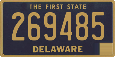 DE license plate 269485