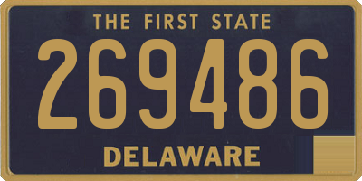 DE license plate 269486