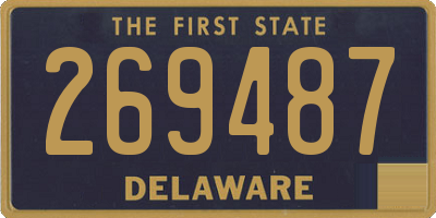DE license plate 269487