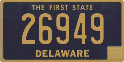 DE license plate 26949