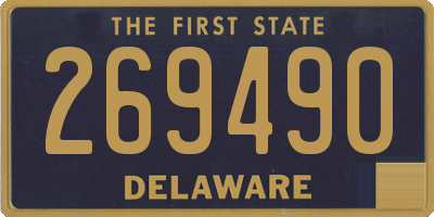 DE license plate 269490