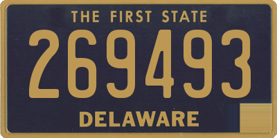 DE license plate 269493