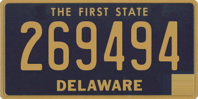 DE license plate 269494