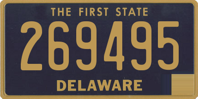 DE license plate 269495