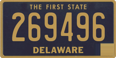 DE license plate 269496