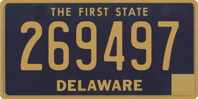 DE license plate 269497