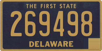 DE license plate 269498