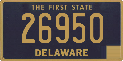 DE license plate 26950