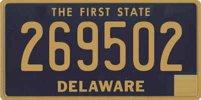 DE license plate 269502
