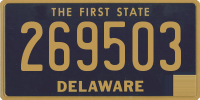 DE license plate 269503
