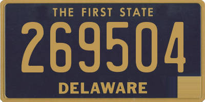 DE license plate 269504