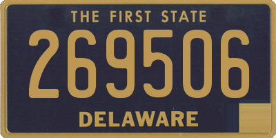 DE license plate 269506