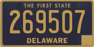 DE license plate 269507