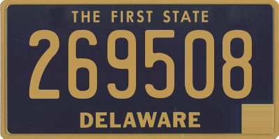 DE license plate 269508