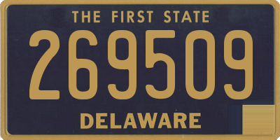 DE license plate 269509