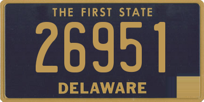 DE license plate 26951