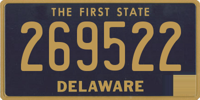 DE license plate 269522