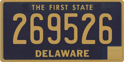 DE license plate 269526