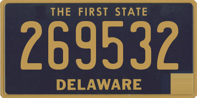 DE license plate 269532