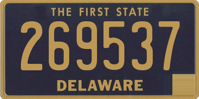 DE license plate 269537