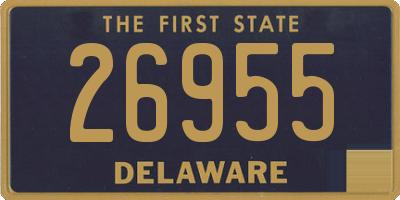 DE license plate 26955