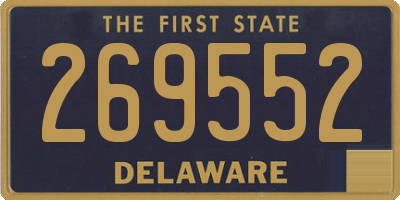DE license plate 269552