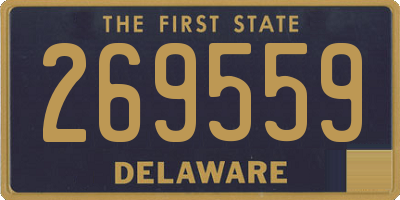 DE license plate 269559
