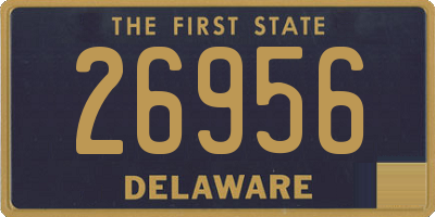 DE license plate 26956