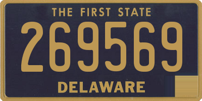 DE license plate 269569