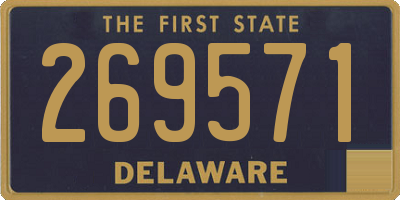 DE license plate 269571