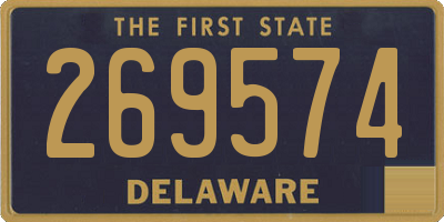 DE license plate 269574