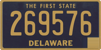 DE license plate 269576