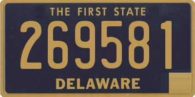 DE license plate 269581