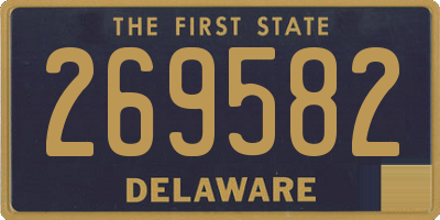 DE license plate 269582