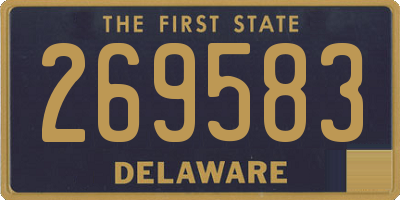DE license plate 269583