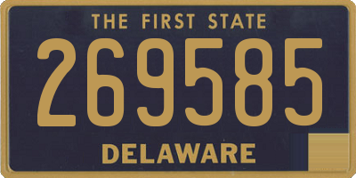 DE license plate 269585