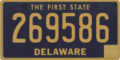 DE license plate 269586