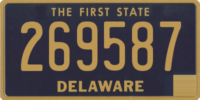 DE license plate 269587