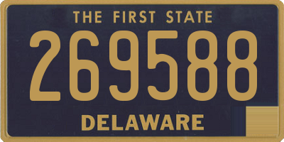 DE license plate 269588