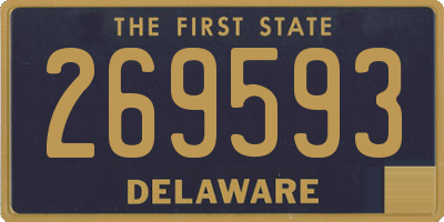 DE license plate 269593