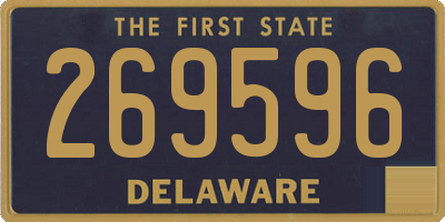 DE license plate 269596