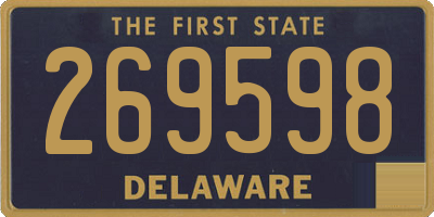 DE license plate 269598