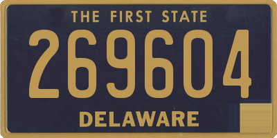 DE license plate 269604