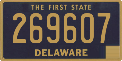 DE license plate 269607