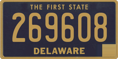 DE license plate 269608