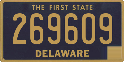 DE license plate 269609