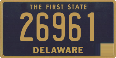 DE license plate 26961